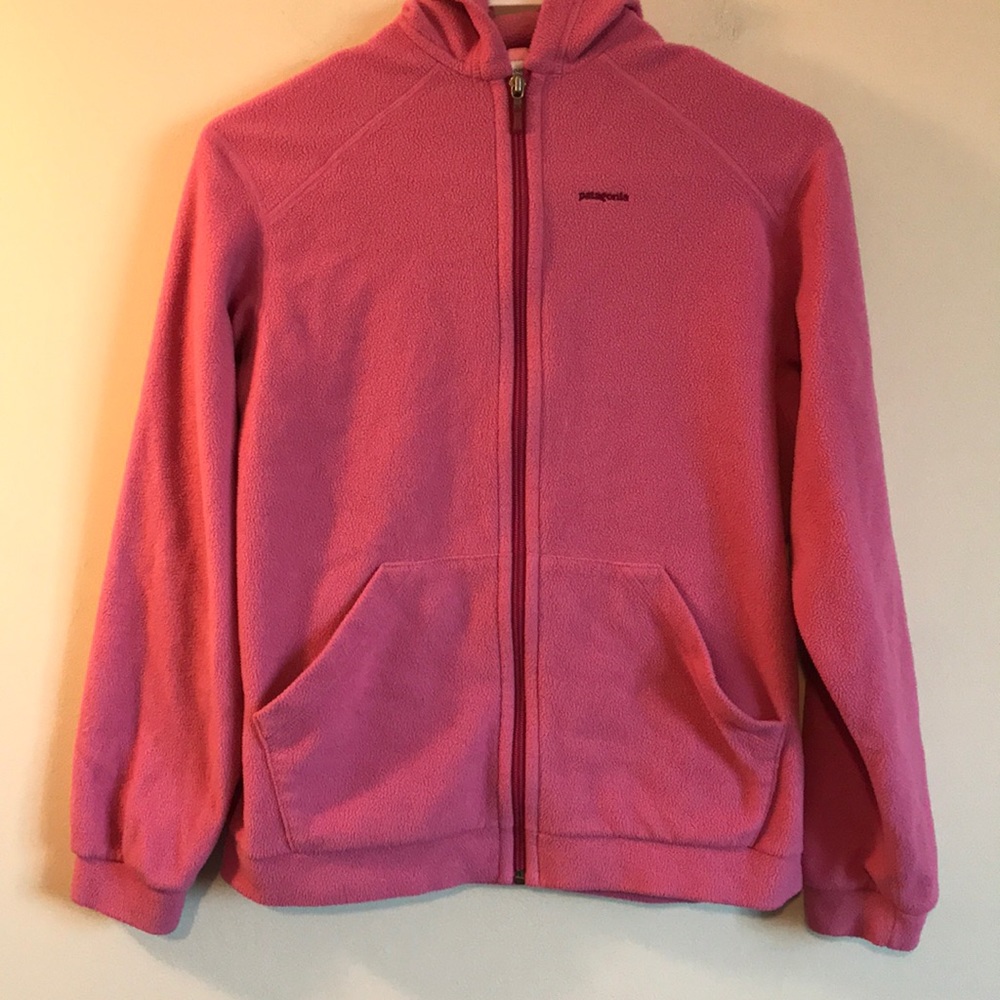 Patagonia girls kids XL 14 fleece pink